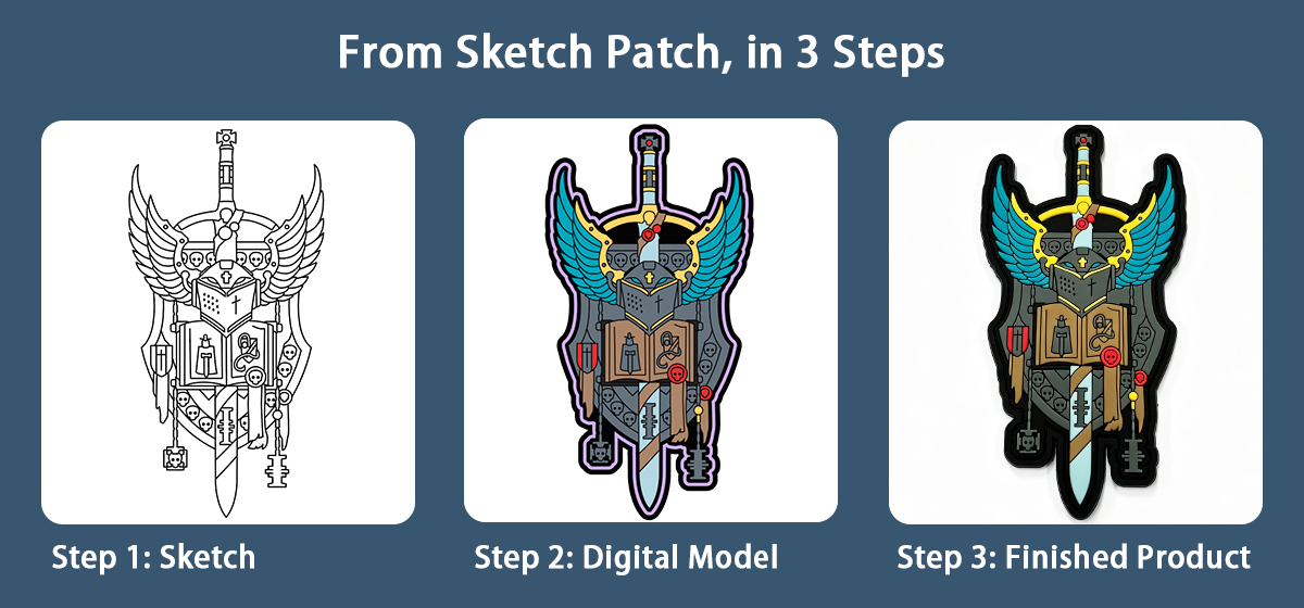 PVC patch case from sketch to finished product