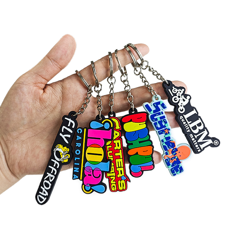 Personalized soft PVC keychain collection